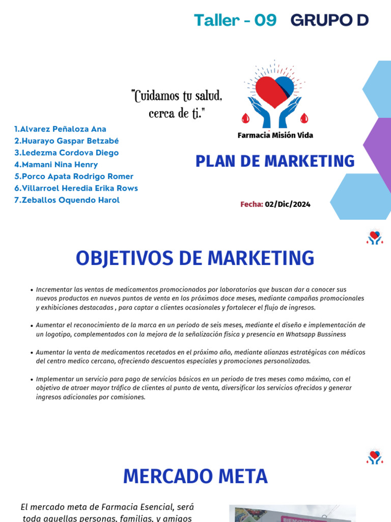Plan de Marketing para Farmacia Misión Vida | PDF | Farmacia | Publicidad