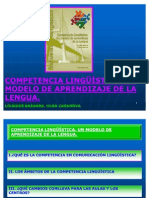 Competencia Lingüística. Un Modelo de Aprendizaje de La Lengua