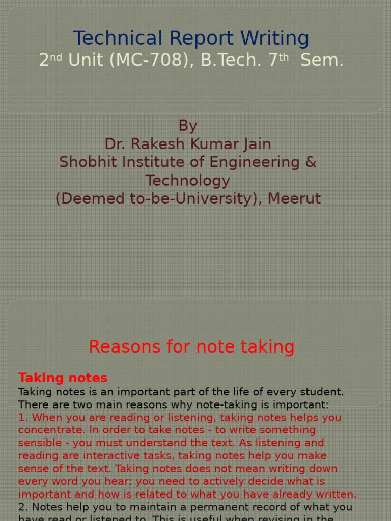 2nd Unit of Technical Report Writing-3 | PDF | Science | Literature Review