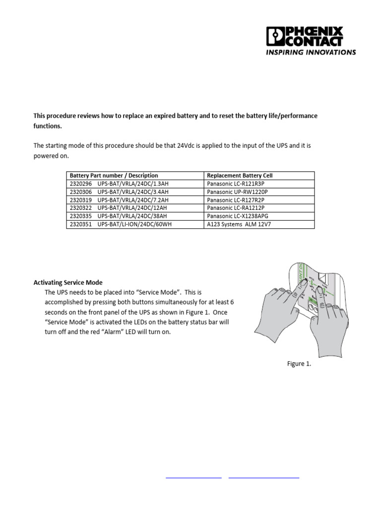 QUINT UPS-IQ Battery Replacement Guide | PDF | Manufactured Goods ...