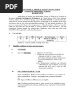 Download CRPF Assistant Sub Inspector Recruitment Feb 2012 by pravin kumar reddy SN81117976 doc pdf