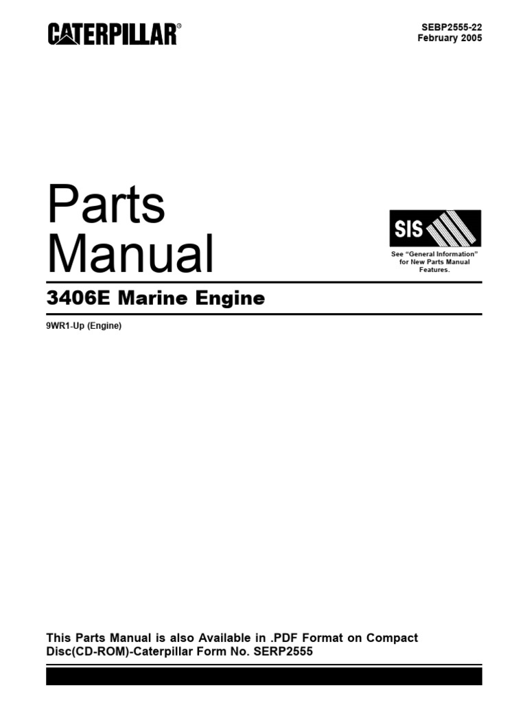 3406E Marine Engine Parts Manual | PDF | Fuel Injection | Rotating Machines