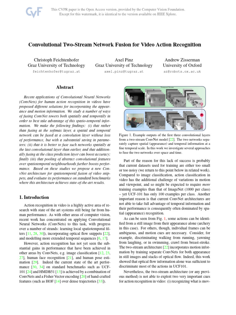 Video Action Recognition with ConvNets | PDF | Applied Mathematics ...