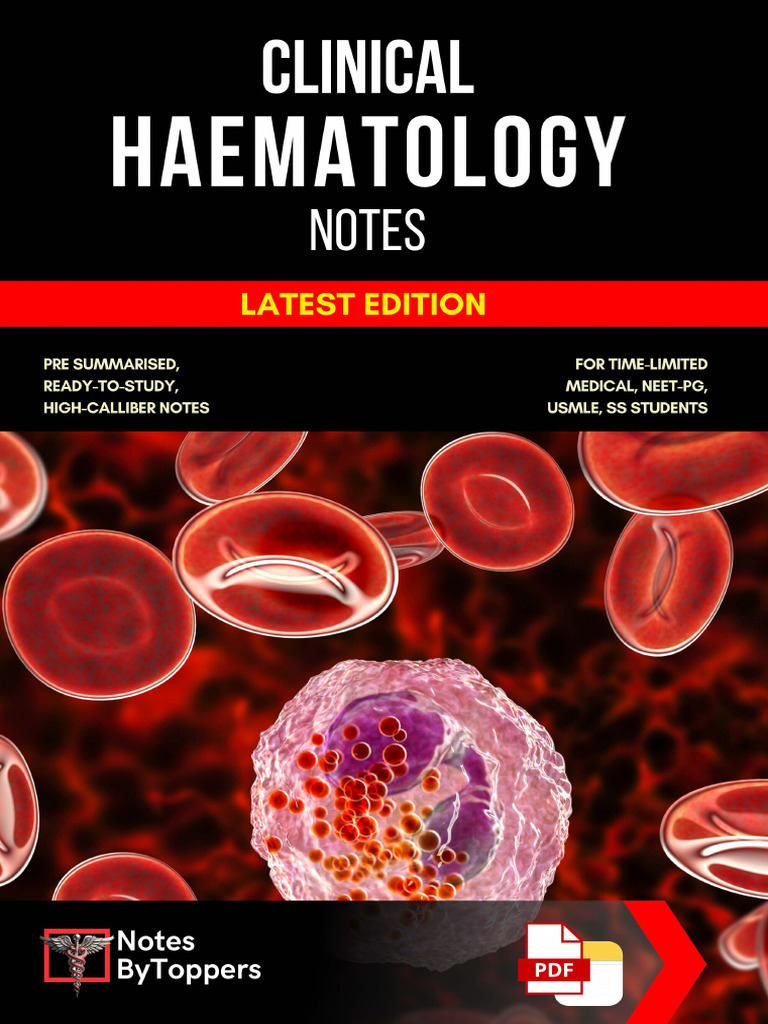 Haematology Notes ATF | PDF | Lymphatic System | White Blood Cell