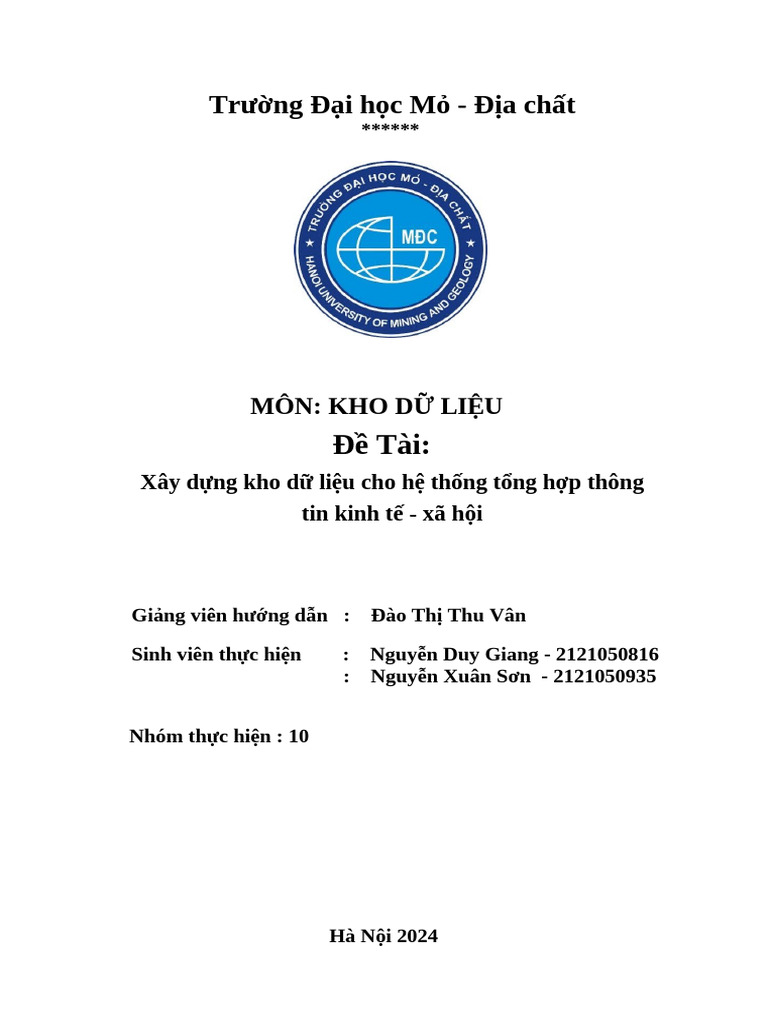 kho dữ liệu | PDF