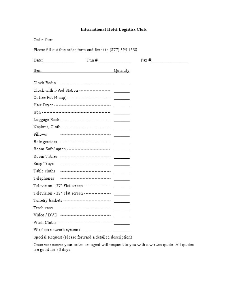 Ihlc Order Form | PDF | Computers