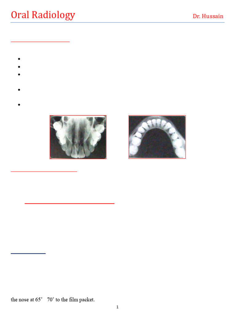 Oral Radiology - Lecture 8 | PDF | Anatomical Terms Of Location | Human ...