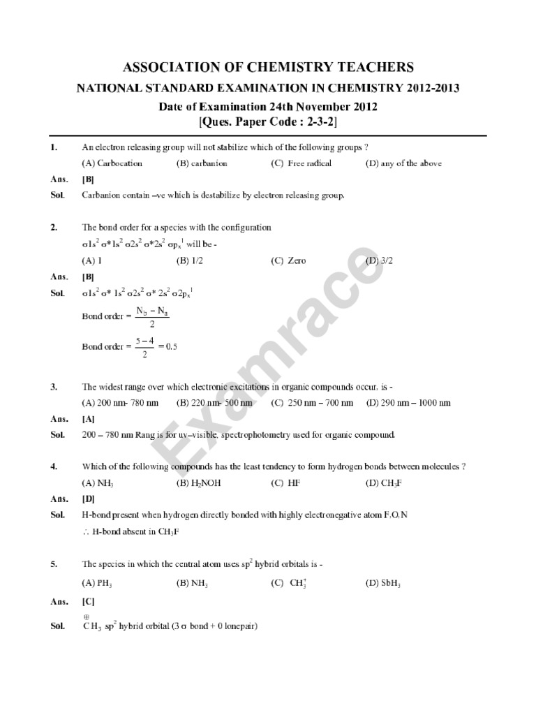 NSEC Solved Paper 2012 | PDF