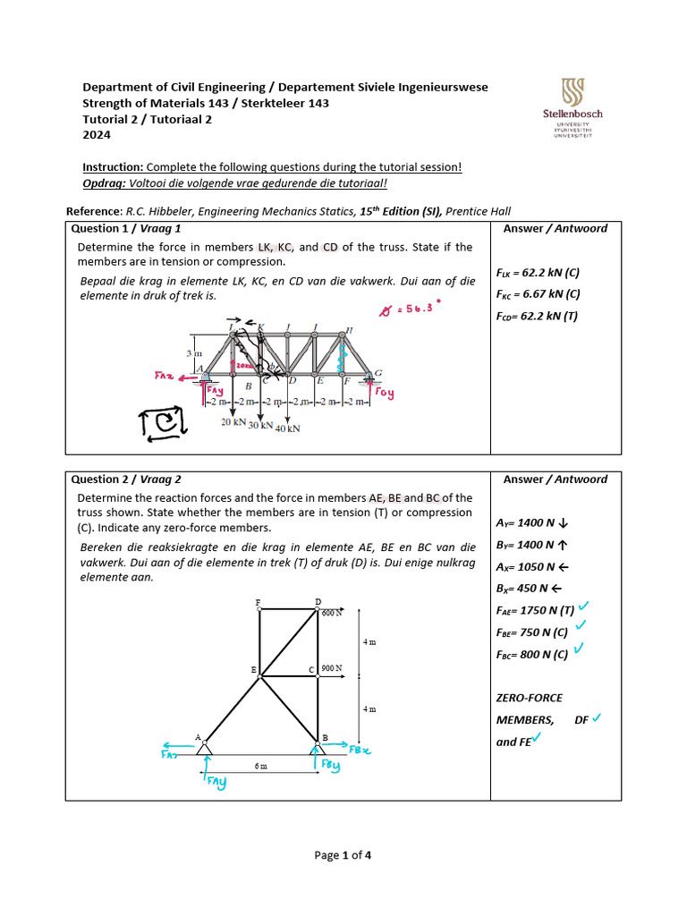 Tut 2 (1) | PDF | Classical Mechanics | Mechanical Engineering
