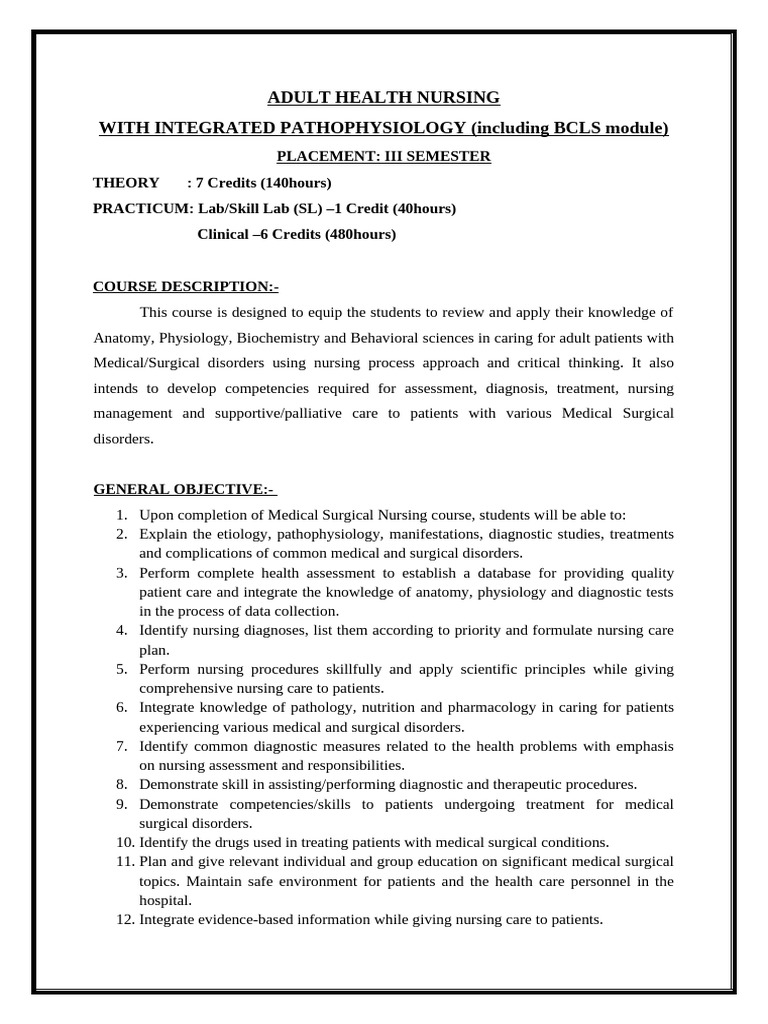 SYLLABUS | PDF | Surgery | Respiratory Diseases