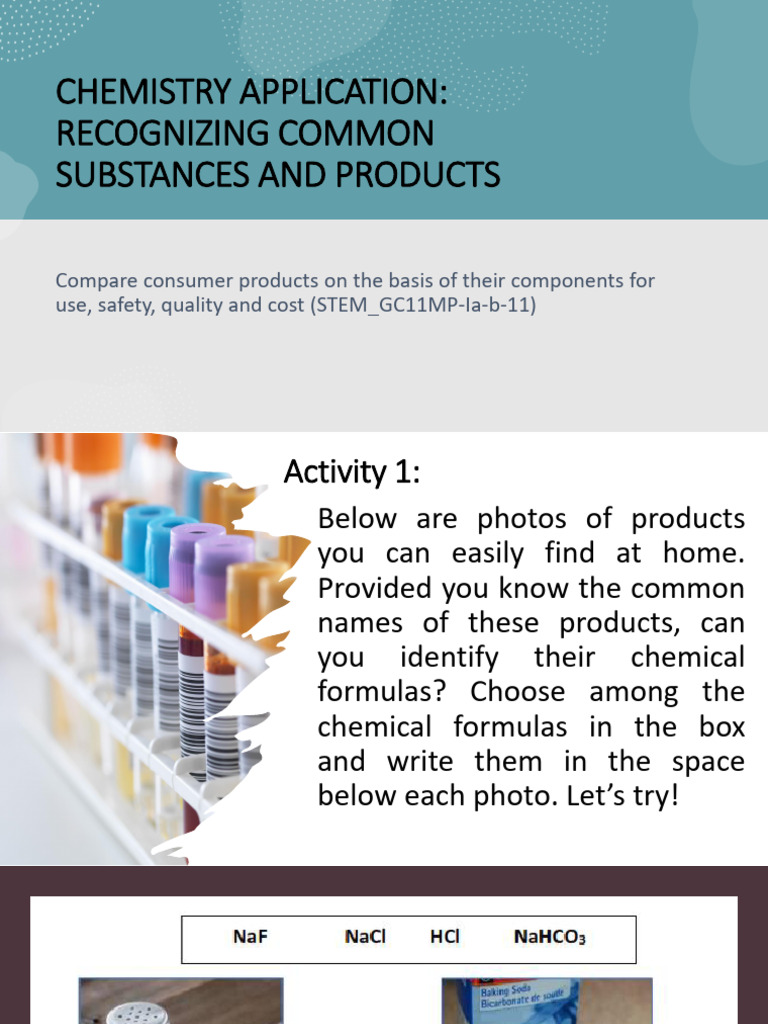 Common Chemicals in Consumer Products | PDF | Sodium Bicarbonate ...