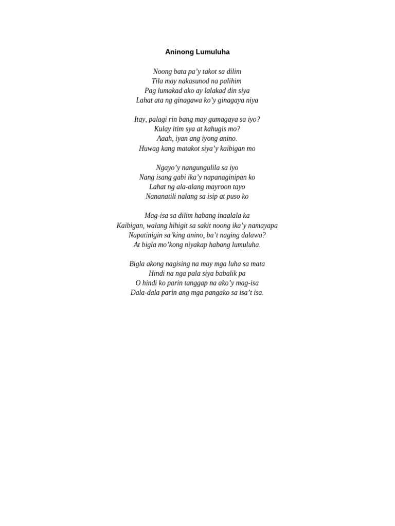 Kalipunan NG Mga Tula | PDF