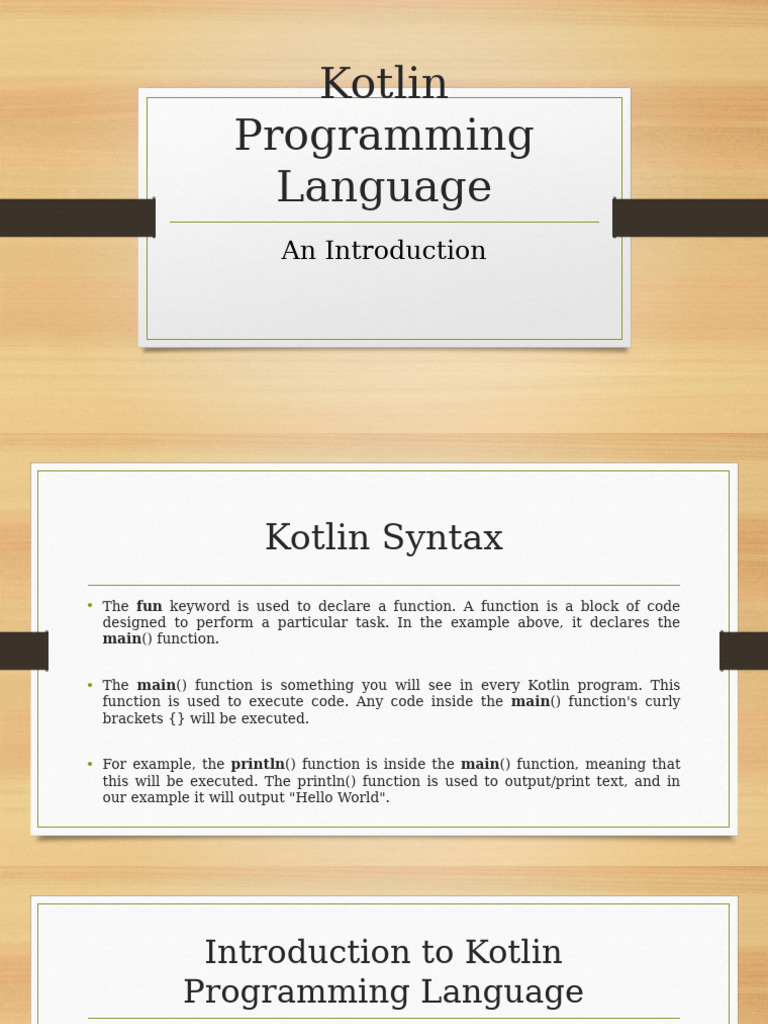 Lecture 1- Kotlin Programming Language Introduction - ١١٠٠١٨ - 065349 ...