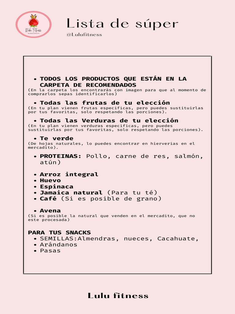 Lista de Súper | PDF