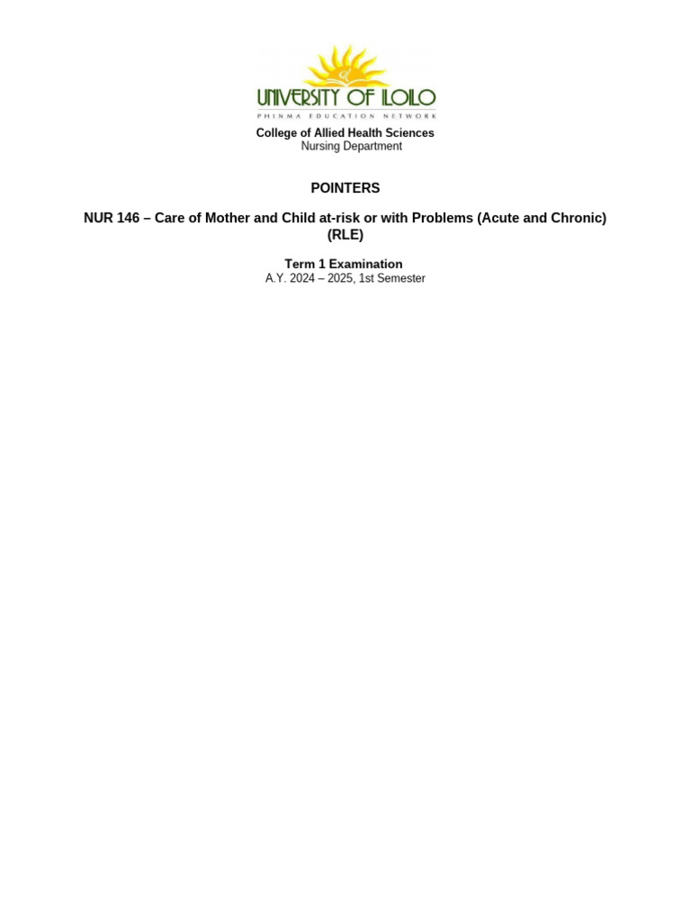 Mcn II Term 1 Pointers | PDF