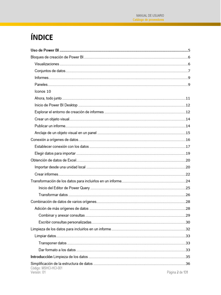 Guía Completa de Power BI para Usuarios | PDF | Microsoft Excel ...