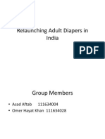 Relaunching Adult Diapers in India