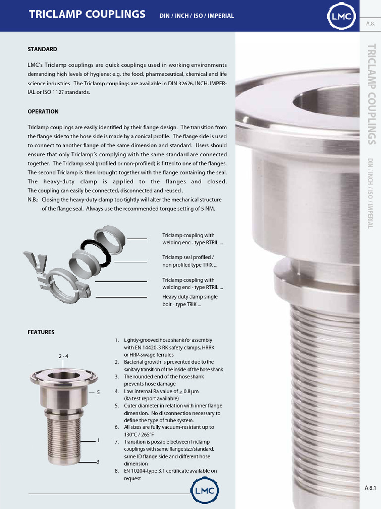 Triclamp Coupling | PDF