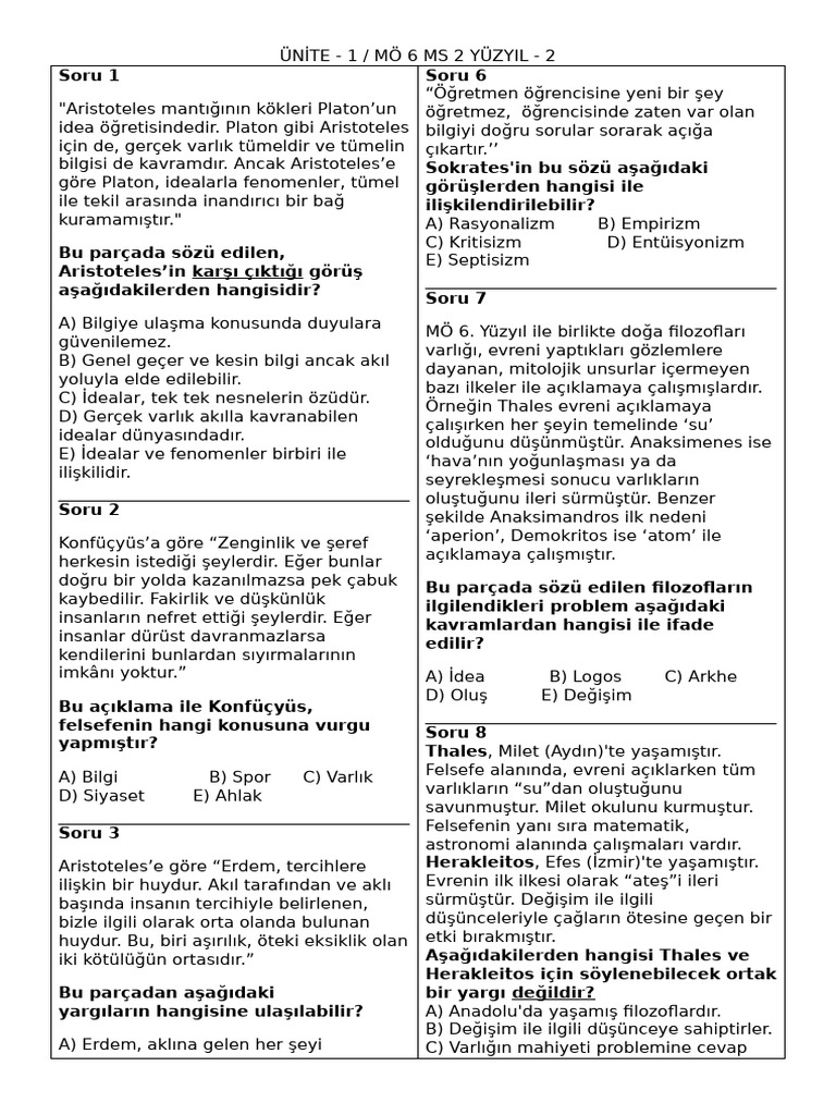 Mö 6 MS 2 Yüzyil 2 | PDF