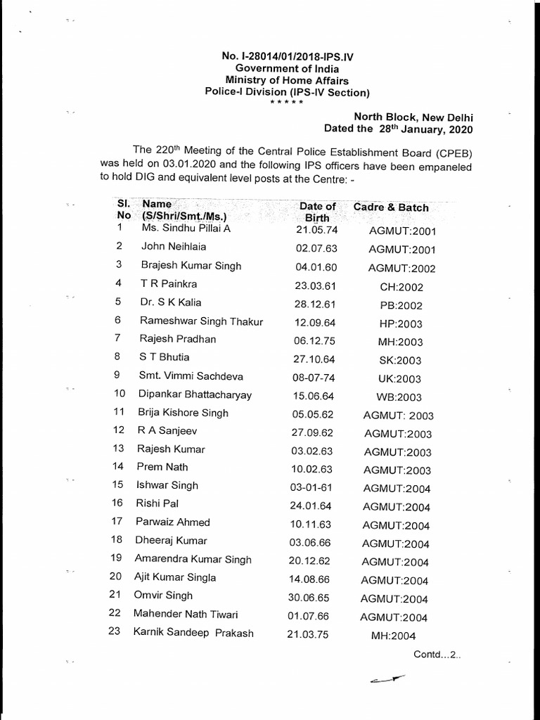 DIG_Level_29012020 | PDF | Government Of India
