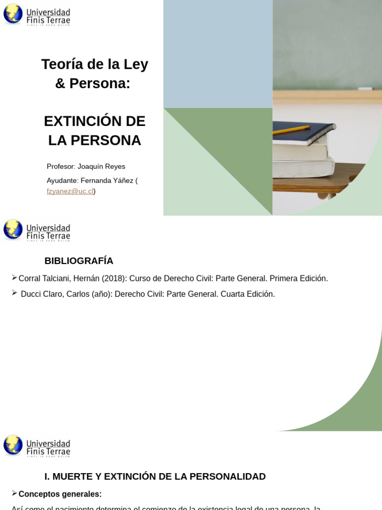 Clases Teoria de La Ley Persona Extincion de La Personalidad | PDF ...