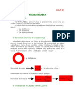 Física - Aula 11 - Hidrostática