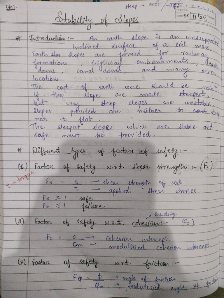 Stability of Slopes | PDF