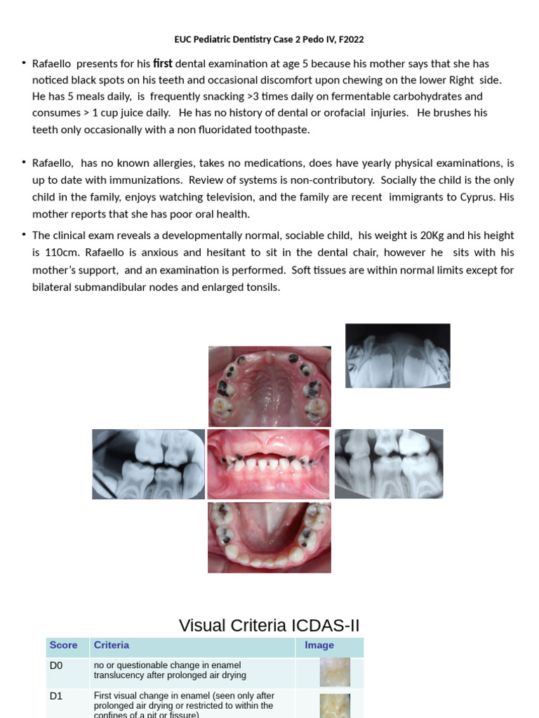 PEDO RECORD CASE | PDF | Tooth Enamel | Dentistry