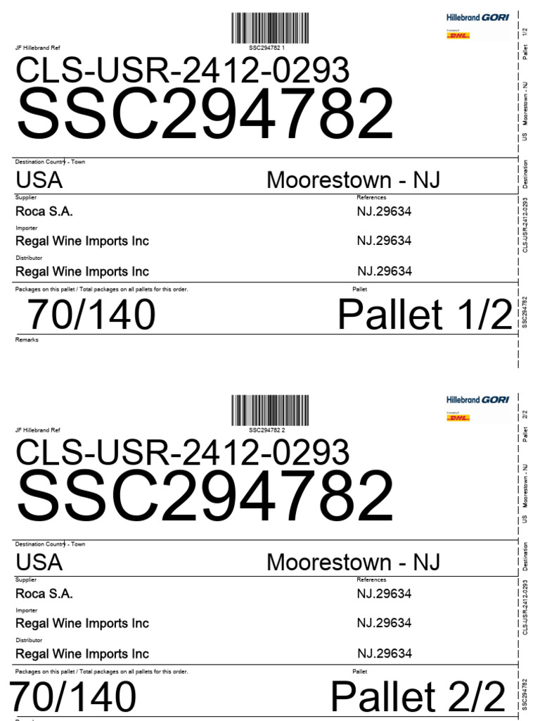 Label (Trucking Order) - 0 | PDF