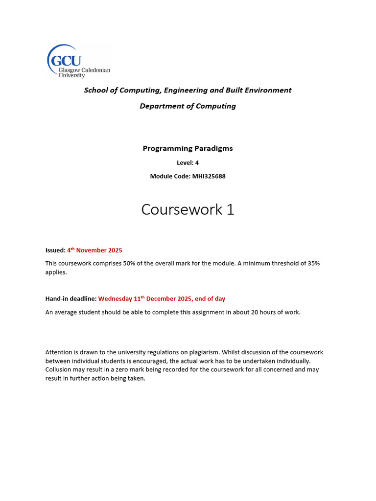 ProgPara_CW_24_25 | PDF | Computer Programming | Functional Programming