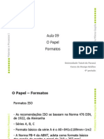 Aula 09 - O Papel - Formatos