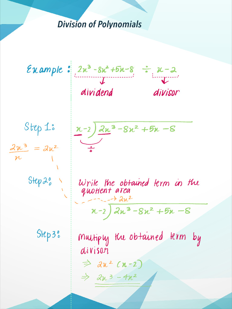 Division of Polynomials Explained | PDF