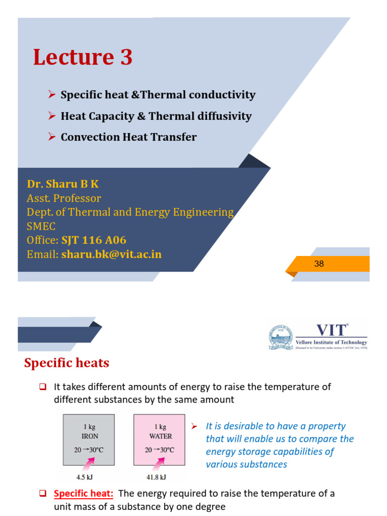 Specific Heat and Thermal Conductivity Explained | PDF | Heat Transfer ...