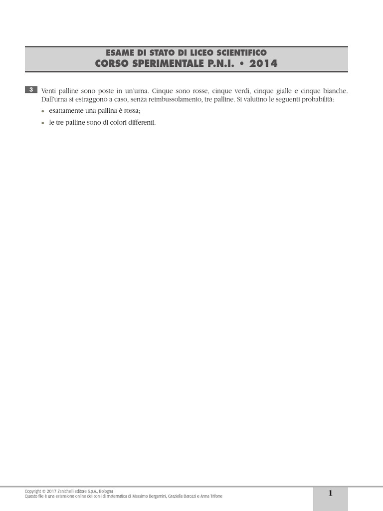 S Calc Probabilita 1314 Q | PDF