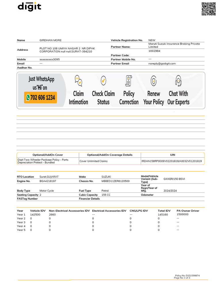 D151598874 194930064937561 Schedulesc | PDF | Insurance | Liability ...