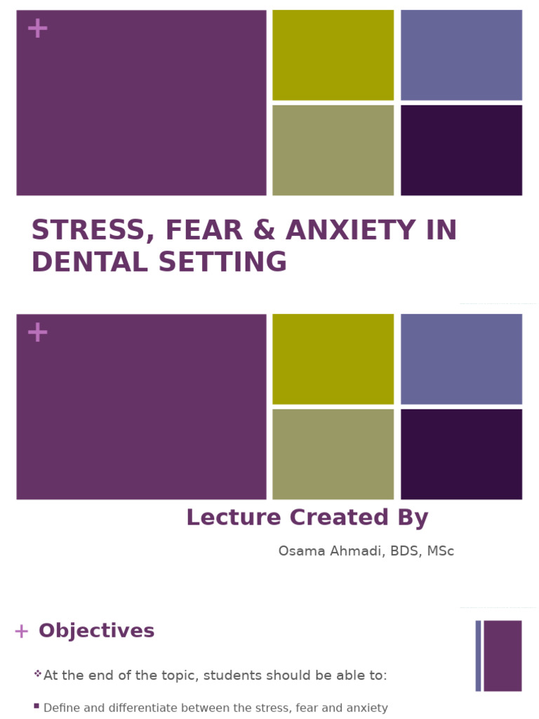 Managing Dental Stress and Anxiety | PDF | Anxiety | Cognitive ...