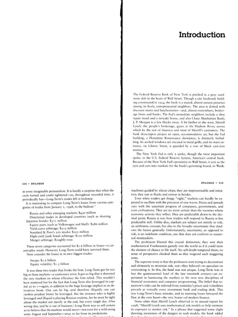 When Genius FailedLowenstein PDF