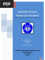 Download Makalah Sistem Reservasi Pesawat by Riez ulle SN81129582 doc pdf