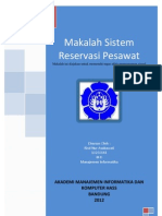 Makalah Sistem Reservasi Pesawat