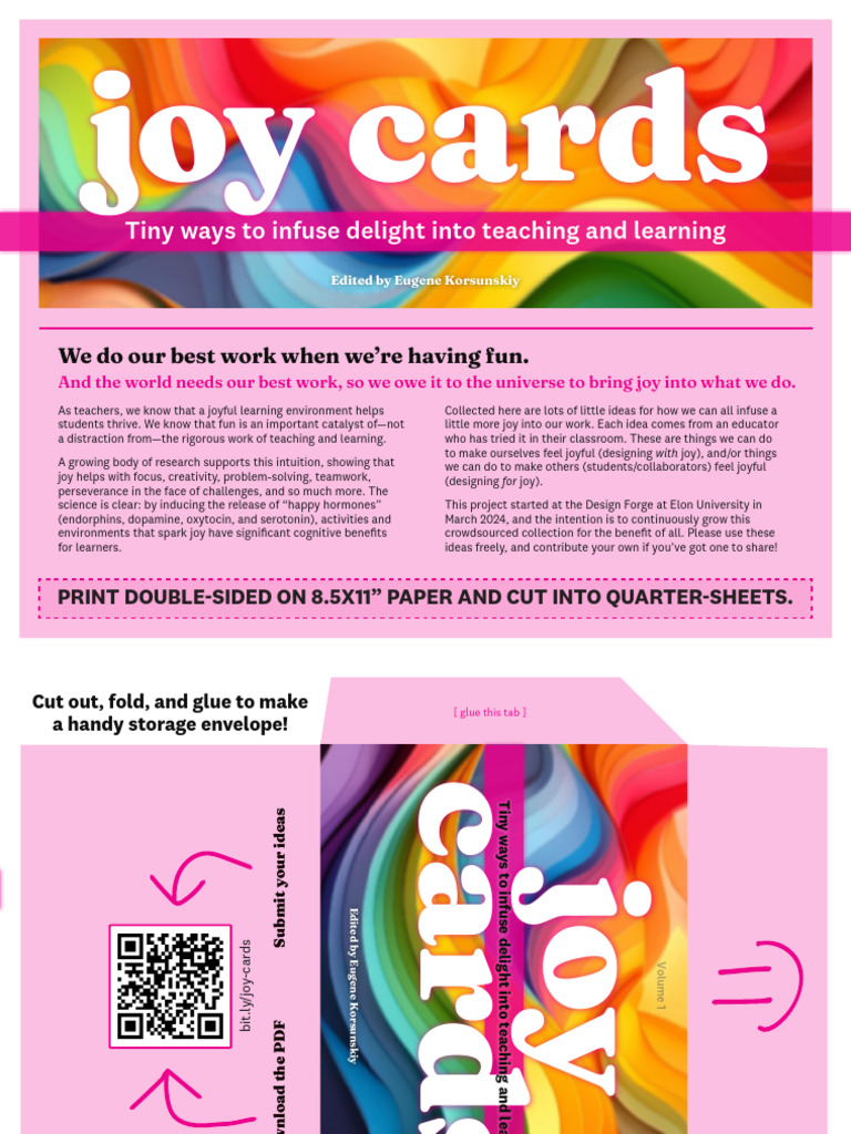 Joy Cards: Fun Teaching Ideas | PDF | Laughter | Gratitude