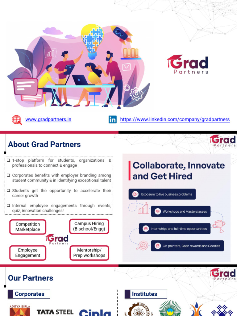 Grad Partners - 2 - 3 Slider Template | PDF | Business | Business Economics