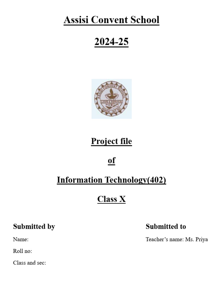 Class 10 IT Project: Library Management | PDF | Data Type | Databases