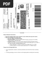 UPS Electronic Return Label Instructions | PDF