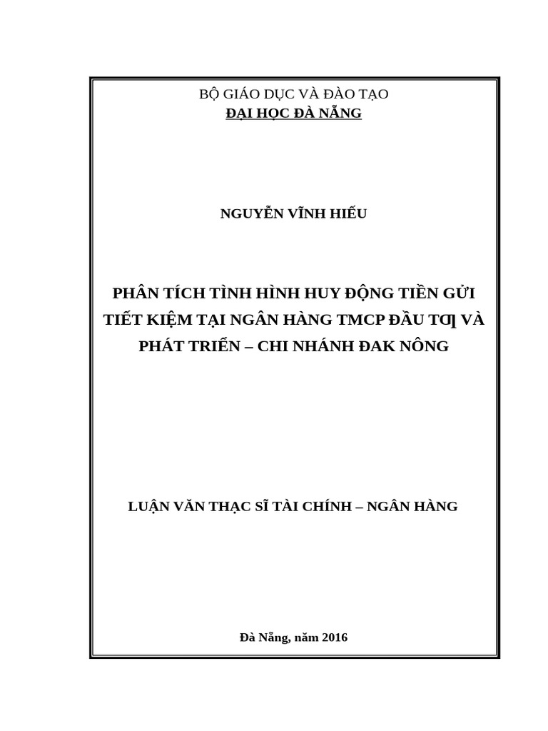  123doc phan tich tinh hinh huy dong tien gui tiet kiem tai ngan