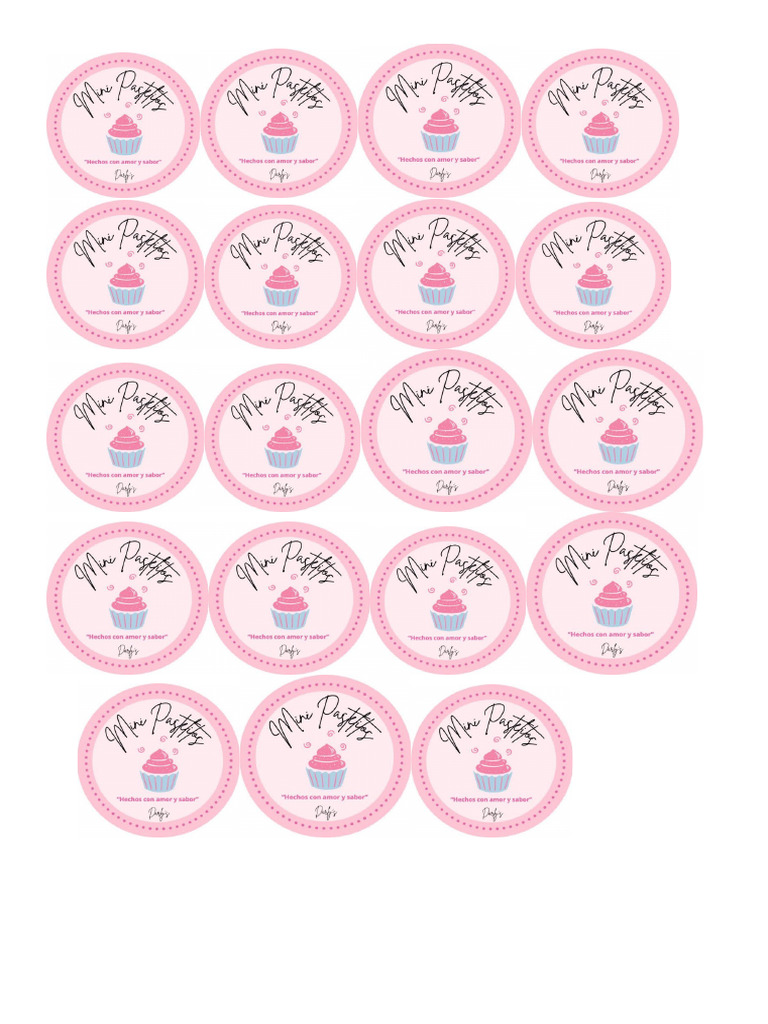 Cupcakes Darly Formato | PDF