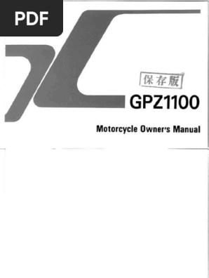 1996 Kawasaki gpz1100 12 | PDF