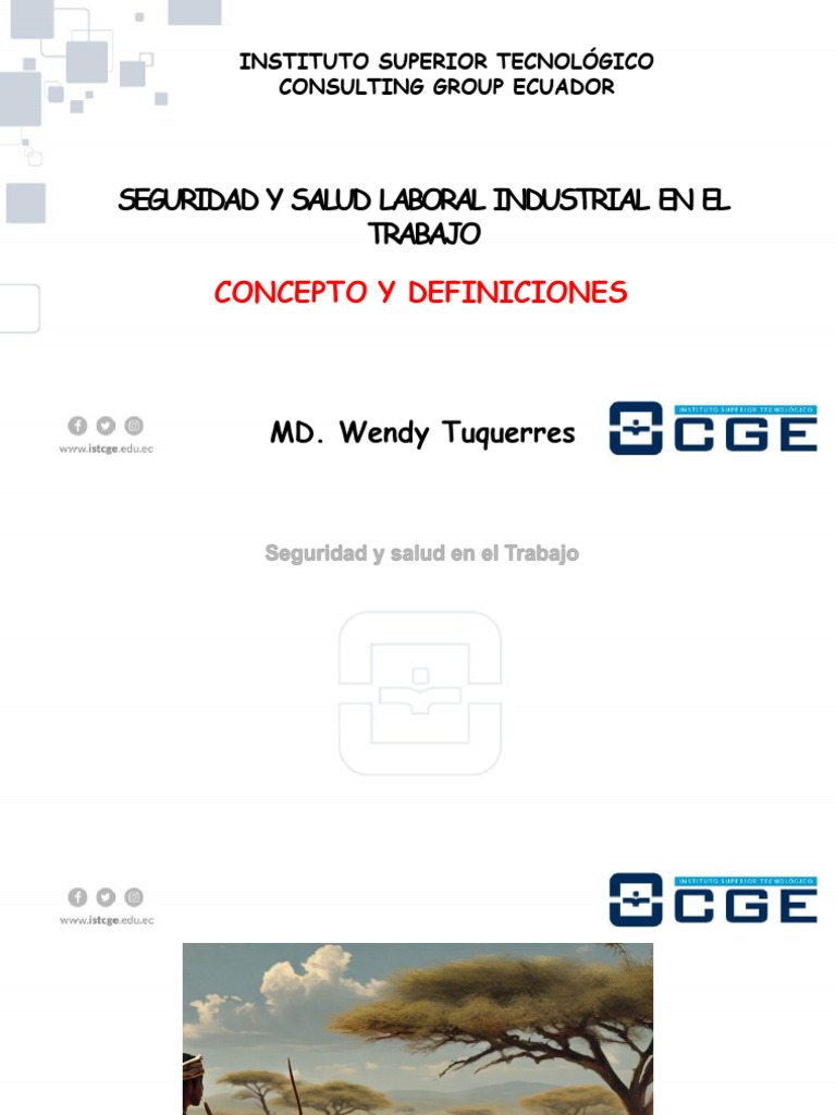 1 Conceptos SSTI | PDF | Seguridad y salud ocupacional | La seguridad