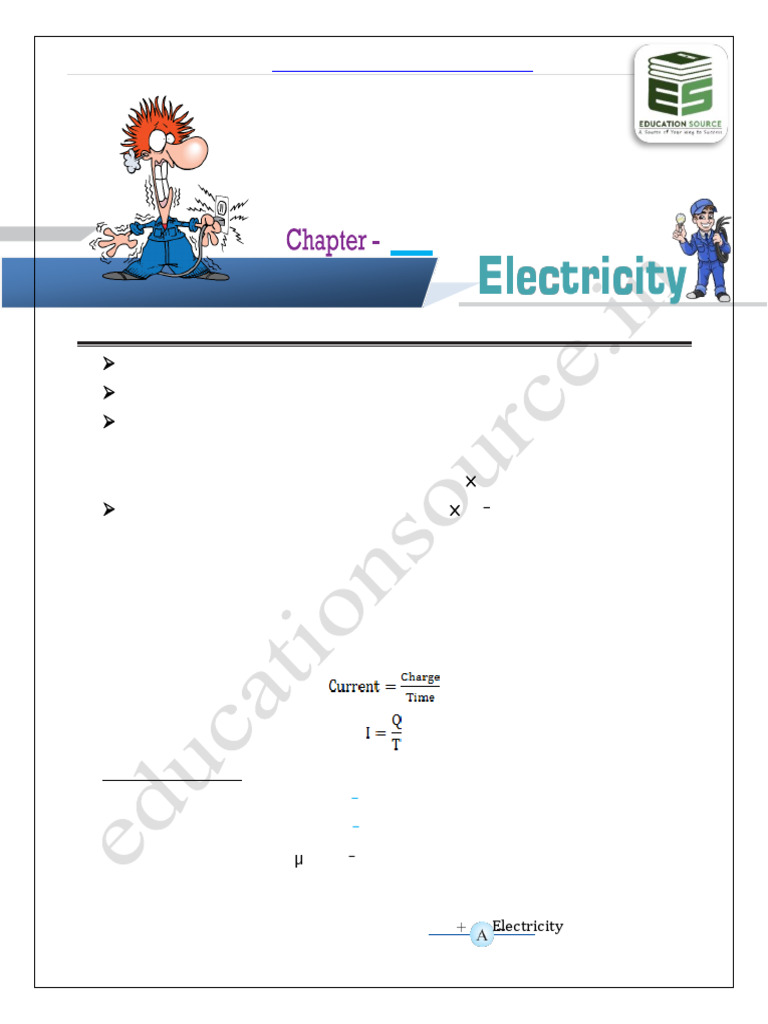 Class 10 Science Chapter 12: Electricity Notes | PDF | Electrical ...