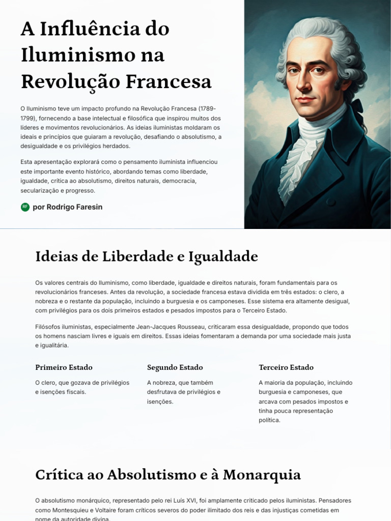 Iluminismo e Revolução Francesa: Impacto e Legado | PDF | Iluminismo ...