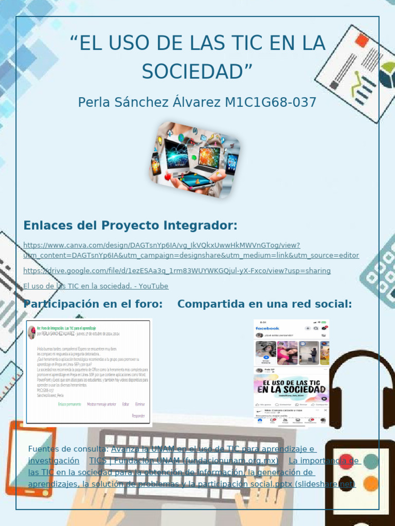 El Uso de Las Tic en La Sociedad | PDF